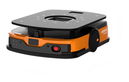 The Latent Mobile Robot Q3-600D automates your internal logistics for boxes and packages. up to 600 kg. Check our other sizes!