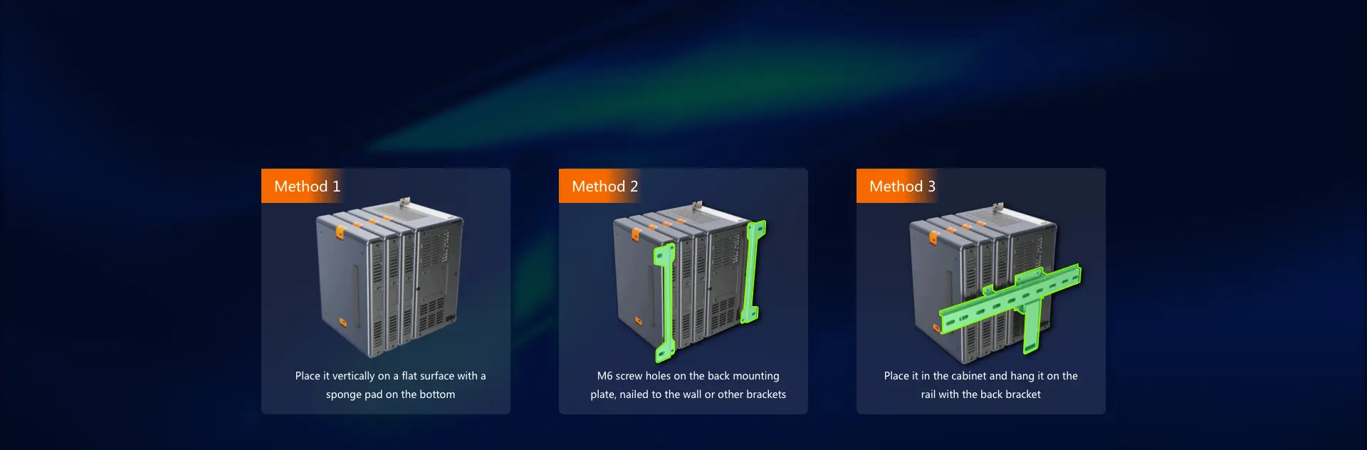 VC3000 Vision Controller Installation Methods