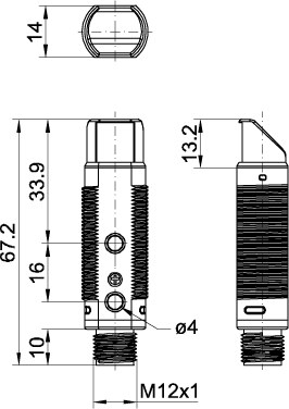 FR 18-2 RWM-NS-L4 dimensional drawing