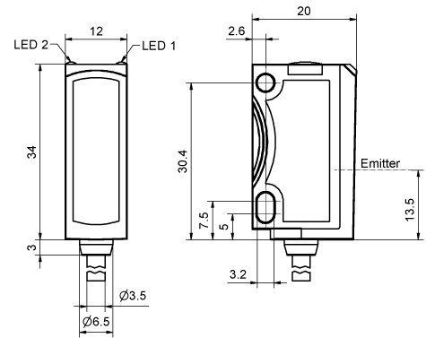 FS 25-RL-K4 dimensional drawing