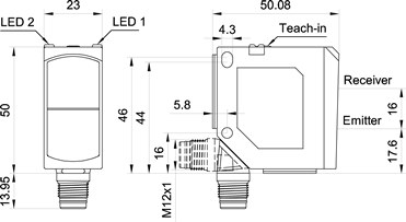 FR 55-RL-NS-L4 dimensional drawing