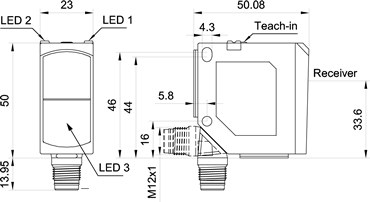 FE 55-R-PS-L4 dimensional drawing