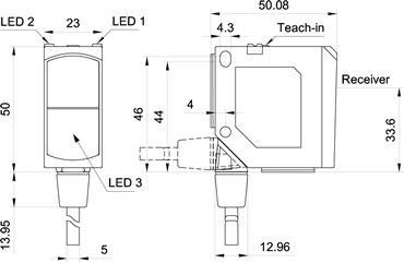 FE 55-R-PS-K4 dimensional drawing