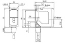 FS 55-RL-K4 dimensional drawing