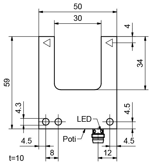 FGL 30-R-PSM3 dimensional drawing