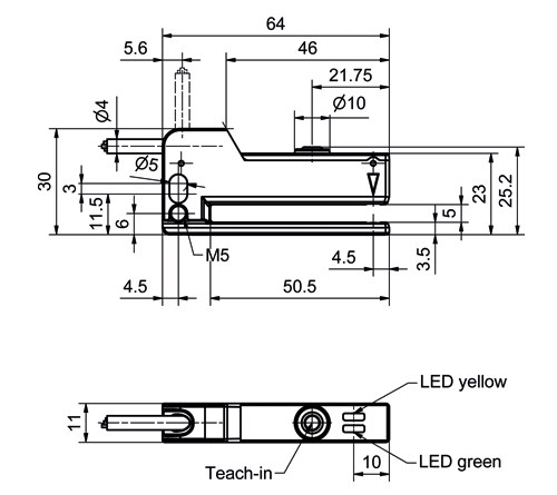 FGL 5-IK-50-PS-M4 dimensional drawing