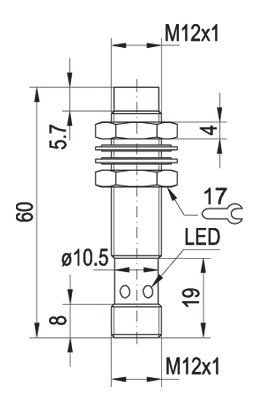 IS 512-44-S dimensional drawing
