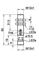 FT 12 R-PSL4 dimensional drawing