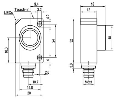 UT 20-700-AUM4 dimensional drawing