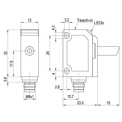 UT 20-S150-PSM4 dimensional drawing