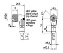 L3-2m-W-PL-PUR dimensional drawing