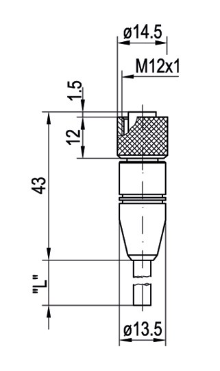 L4S-2m-G-PVC dimensional drawing