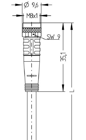 K4/L4-2m-PUR dimensional drawing 2