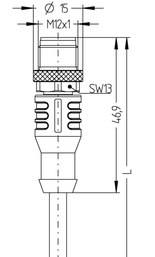 L8/L4-5m-PUR dimensional drawing
