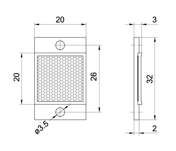 R2-2LB dimensional drawing