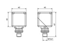 IKT 40-S-B2-PSL-L4M dimensional drawing